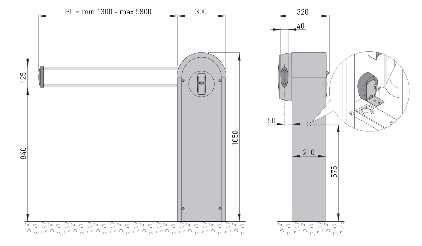 dimensiones Ditec QikM4