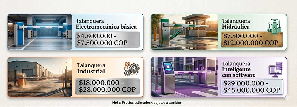 Talanqueras Vehiculares Precio Colombia, bogota, medellin, barranquilla, cali, tunja, armenia, bucaramanga, cucuta, monteria, sincelejo